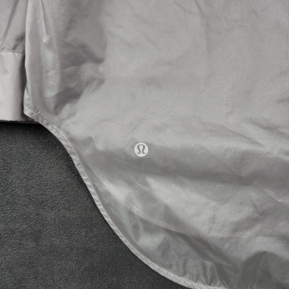 Lululemon Hazy Sky Shirt Jacket Womens 8 Faint Mauve Lightweight Water Repellant